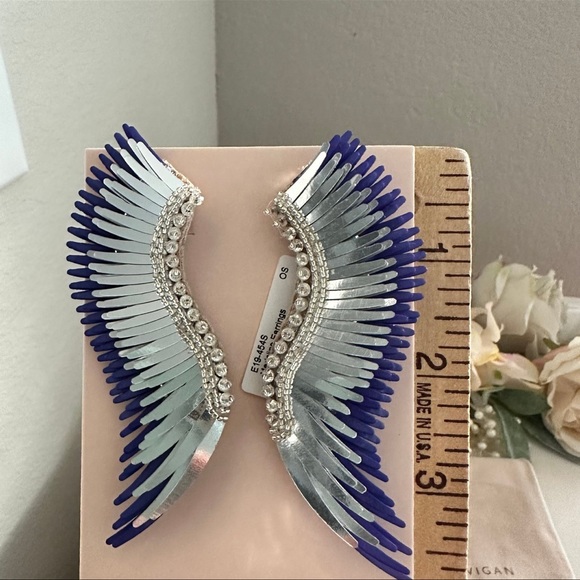 Mignonne Gavigan Madeline Purple Silver Earrings NWT - Picture 10 of 12